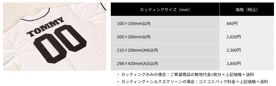 カッティング価格表(PC用)