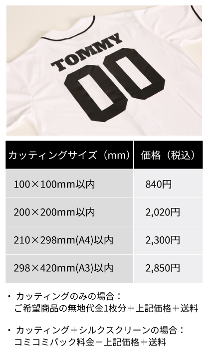 カッティング価格表(スマホ用)