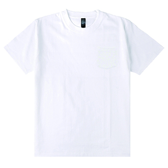 6.6オンス オープンエンドコンフォートTシャツ（ポケット付き）