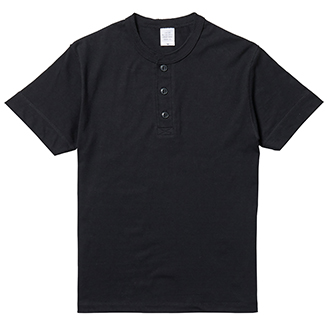 5.6オンス ヘンリーネック Tシャツ