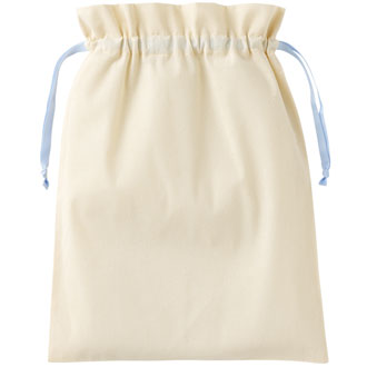 コットンカラーリボン巾着（L）