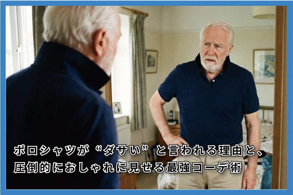 ポロシャツ ダサい コーデ