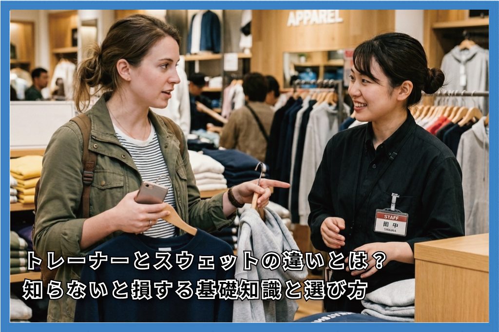 トレーナーとスウェットの違いとは