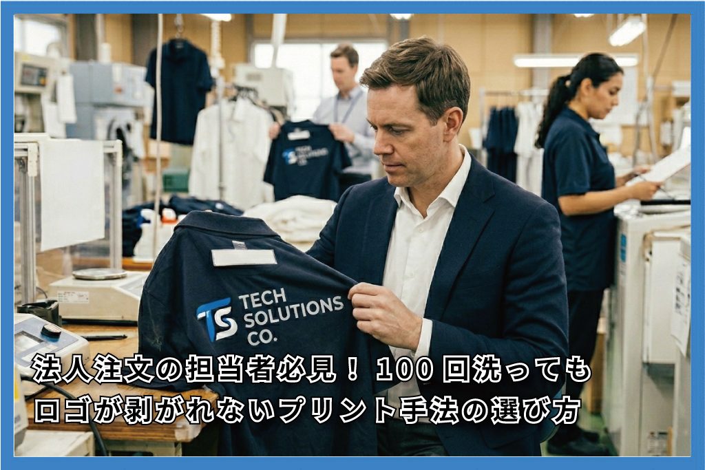 100回洗ってもロゴが剥がれないプリント手法