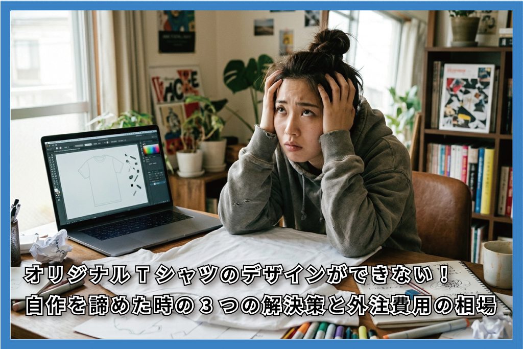 オリジナルTシャツデザインができない。自作を諦めた時の解決策