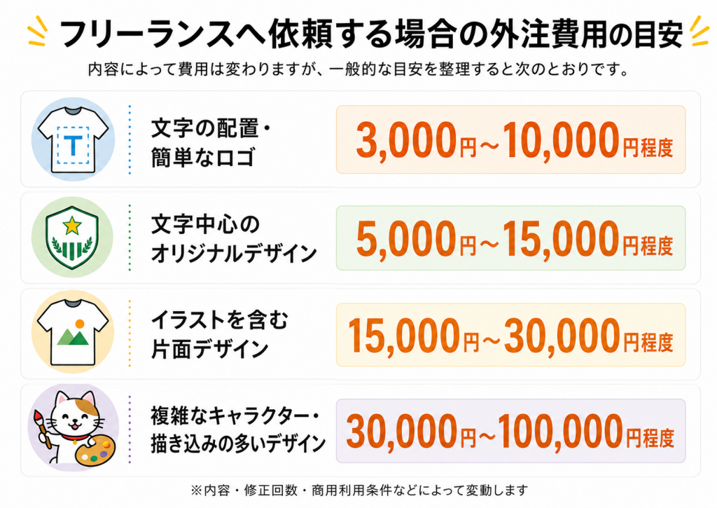 デザイン費用の目安