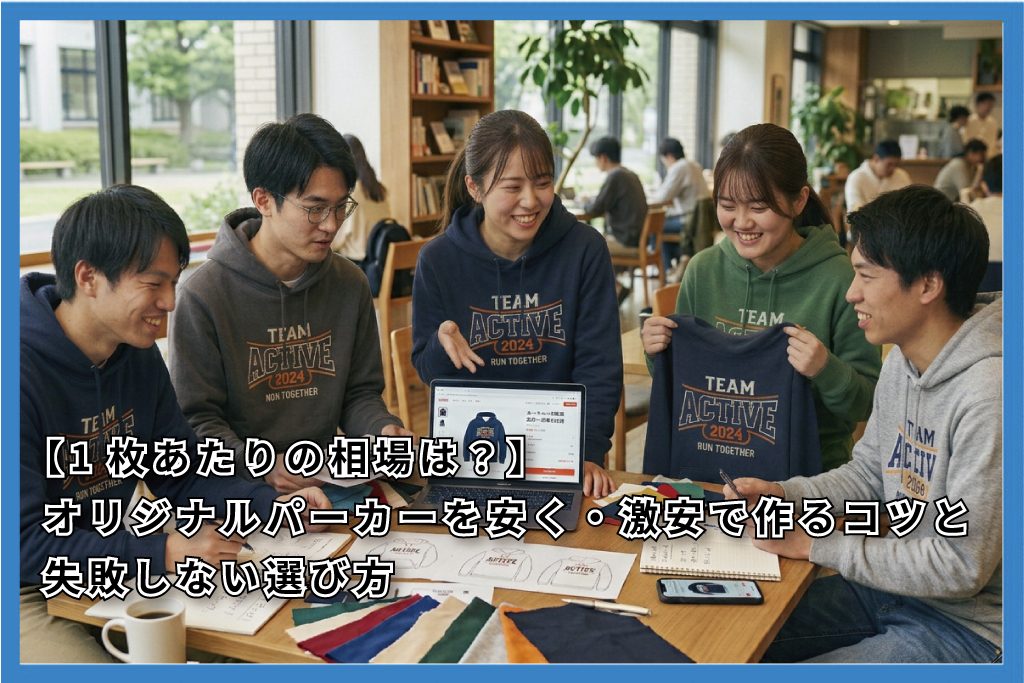 オリジナルパーカーを激安で作る